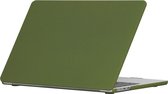 Mobigear Laptophoes geschikt voor Apple MacBook Air 13 Inch (2022-2024) Hoes Hardshell Laptopcover MacBook Case | Mobigear Cream Matte - Groen - Model A2681