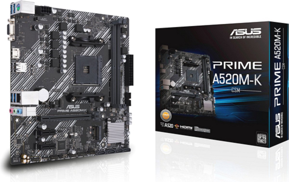Asus Prime A520M-K - Moederbord - Socket Am4 - Micro-Atx - Amd A520 Chipset - afbeelding 9