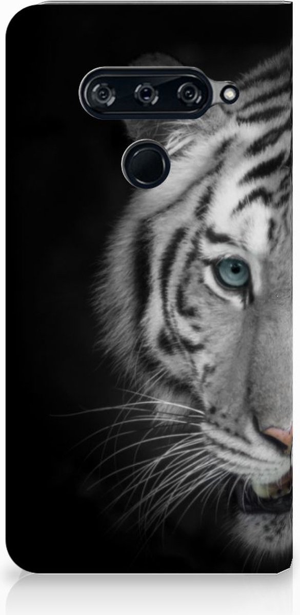 Standcase Hoesje voor LG V40 Thinq Hoesje maken Tijger