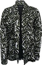 Pink Lady dames vest groen print - maat M