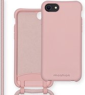 iMoshion Hoesje Geschikt voor iPhone SE (2022) / SE (2020) / 8 / 7 Hoesje Met Koord - iMoshion Color Backcover met afneembaar koord - Roze