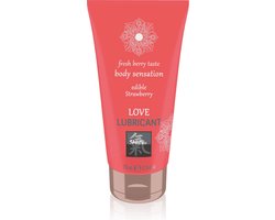 Shiatsu Love Eetbaar Glijmiddel - Aardbei