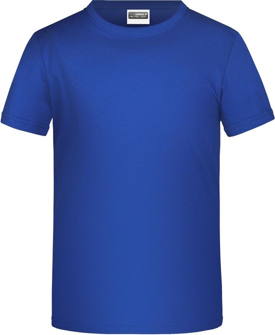 James And Nicholson Childrens Boys Basic T-Shirt (Donker Koninklijk)