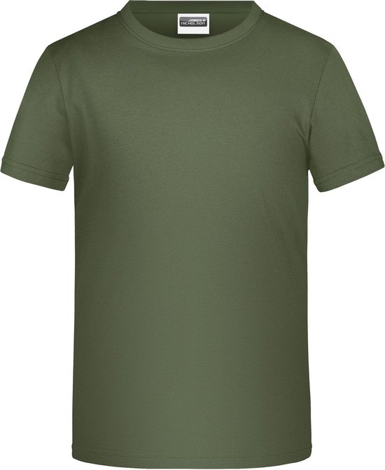 James And Nicholson Childrens Boys Basic T-Shirt (Olijf)