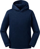 Russell Kinderen/kinderen Authentieke Sweatshirt met kap (Franse marine)