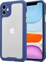 Telefoonhoesje - Back Cover - Geschikt Voor Apple IPhone 12 - Blauw En Paars Telefoonhoesje - Back Cover - Geschikt Voor Apple IPhone 12 - Blauw En Paars