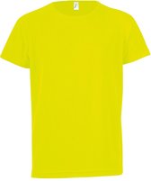 SOLS Kinderen/Kinderen Sportief Unisex T-Shirt met korte mouwen (Neon geel)