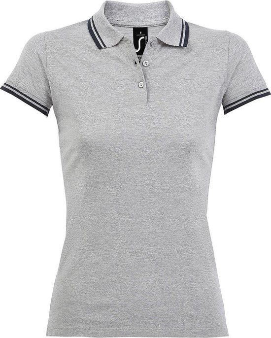 SOLS Dames/dames Pasadena getipt korte mouw Pique Polo Shirt