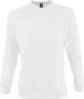 SOLS Heren Supreme Plain Cotton Rich Sweatshirt (Wit)