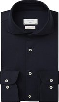Profuomo - Japanese Knitted Overhemd Donkerblauw - 40 - Heren - Slim-fit
