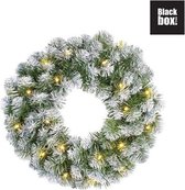 Black Box Trees Norton Kerstkrans met LED Verlichting - Ø45 cm - Frosted green