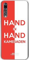 6F hoesje - geschikt voor Huawei P20 Pro -  Transparant TPU Case - Feyenoord - Hand in hand, kameraden #ffffff