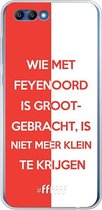 6F hoesje - geschikt voor Honor 10 -  Transparant TPU Case - Feyenoord - Grootgebracht #ffffff