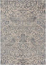 Morris & Co - Pure Strawberry Thief ink 28105 Vloerkleed - 250x350 cm - Rechthoekig - Laagpolig Tapijt - Klassiek - Beige, Grijs