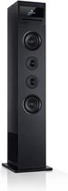 Auna Karaboom 100 speaker - Staande luidspreker met wifi en bluetooth - Zuilspeaker vloerstaand - Toren met internetradio DAB+ - 120W - Zwart