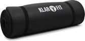Yogamat Klarfit 190x60cm 15mm gymnastiekmat zwart