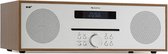 auna Silver Star CD-DAB - Slot-In CD speler - DAB+ / FM radio - Bluetooth - AUX IN, USB en koptelefoonuitgang - edelmetaal frontpaneel