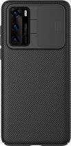 Nillkin - Huawei P40 hoesje - CamShield Case - Back Cover - Zwart
