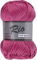 Lammy yarns Rio katoen garen - fuchsia roze (014) - pendikte 3 a 3,5 mm - 1 bol van 50 gram