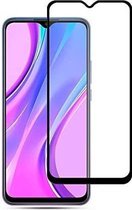 Xiaomi Redmi 9C Screenprotector - Full Cover Screenprotector - Zwart