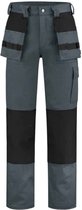 Top Rock Werkbroek 100% katoen WBK100-020 6410 Grijs/Zwart - 6410 - 66