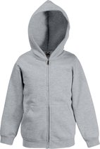 Fruit Of The Loom Kinderen Unisex Premium 70/30 Sweatshirt met Capuchon / Hoodie (Heather Grijs)