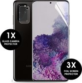 iMoshion Screenprotector Samsung Galaxy S20 Plus Folie - 3 Pack + 1 Camera Protector Glas