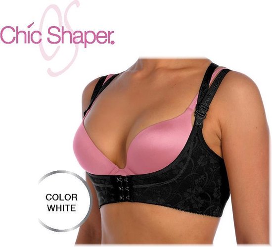 Chic Shaper White L Agrandisseur de poitrine réglable - Ajoutez 2