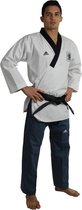 Adidas Poomsae Taekwondopak Heren Wit/Donker Blauw 200 cm