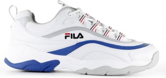 FILA Ray Low Wit/Blauw Heren Sneakers Wit Blauw | Kleur Wit Blauw| Maat 44  | bol.com