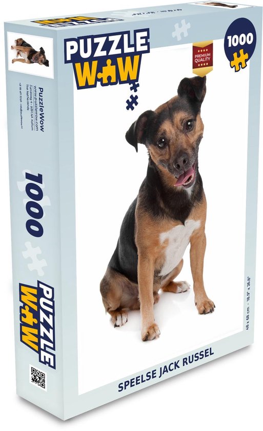 Puzzel Speelse Jack Russel hond - Legpuzzel - Puzzel 1000 stukjes  volwassenen | bol.com