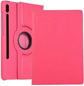 Xssive Tablet Hoes Case Cover voor Samsung Galaxy Tab S7 T870 - 360° draaibaar - Hot Pink