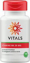 Vitals Vitamine B6 20 mg Voedingssupplementen - 100 vegicaps
