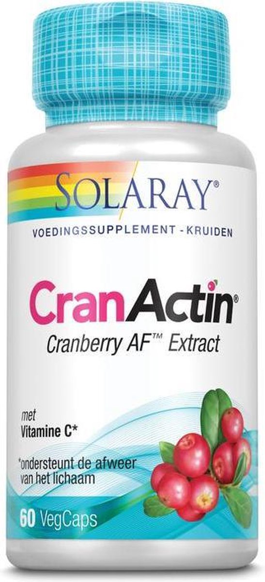 Solaray CranActin cranberry en vitamine C 60 vcaps