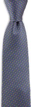 Sir Redman - stropdas - Slick Rick - geweven zuiver zijde - petrol / paars / beige