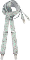 We Love Ties - Bretels - 100% made in NL, Candy Cane - mintgroen / koraalrood