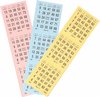 Afbeelding van het spelletje 4x blok Bingo kaarten met 1-75 nummers - Bingo spellen accessoires van papier
