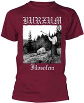 Burzum Unisex Tshirt -XL- FILOSOFEM 2018 (MAROON) Bordeaux rood