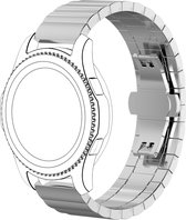 Bandje Voor Garmin Vivoactive / Vivomove Stalen Schakel Band - Zilver - Maat: 20mm - Horlogebandje, Armband