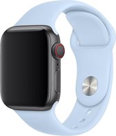 Sport band -  sky blue - Geschikt voor Apple Watch  - 38mm en 40mm - SM - iwatch - Horlogeband Armband Polsband