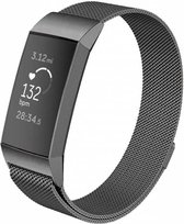 Charge 3 & 4 milanese band - space gray - Geschikt voor Fitbit