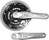 crankstel set 22-32-42T 170 mm zwart/zilver