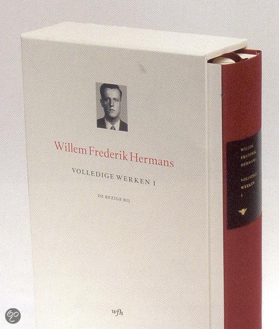 Willem Frederik Hermans Volledige Werken 1 in linnen band met kartonnen slipcase. Bevat een portret van de auteur.