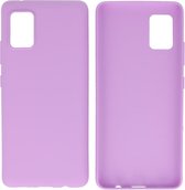 BackCover Hoesje Color Telefoonhoesje voor Samsung Galaxy A51 5G Paars