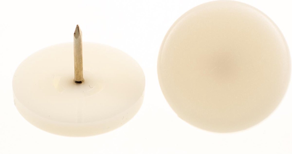 Verlofix Glijnagel Diameter 20 Mm Kunststof Wit 4stuks