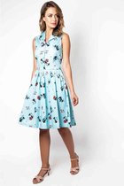 Voodoo Vixen Korte jurk -XS- Betty Kitchen Kitty Blauw