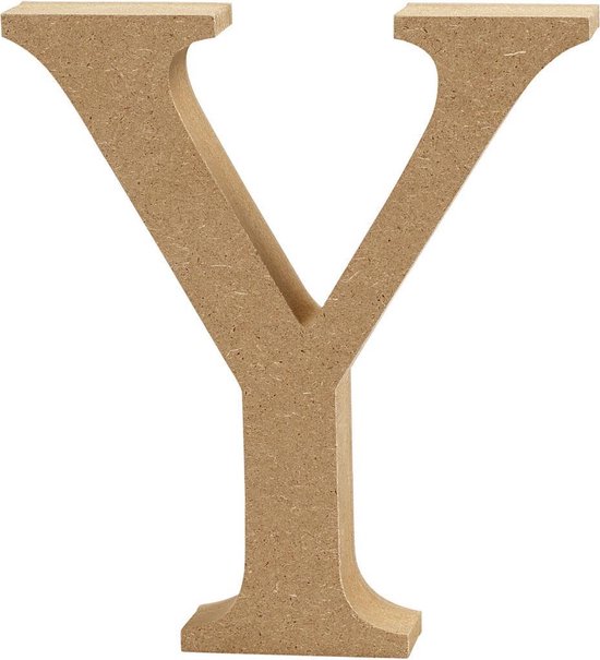 Letter, Y, H: 8 cm, dikte 1,5 cm, 1 stuk