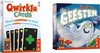 Afbeelding van het spelletje Spellenbundel - Kaartspel - 2 stuks - Qwirkle & Vlotte Geesten