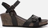 Panama Jack Valentine Basics B1 sandalen met sleehak zwart - Maat 36