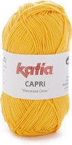 Katia Capri - kleur 57 Geel - 50 gr. = 125 m. - 100% katoen - 5 stuks in verpakking